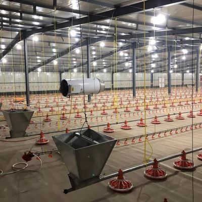 4 Pfannen/3 m 3 Pfannen/3 m Broilerpfannen-Fütterungssystem 1 Jahr Garantie